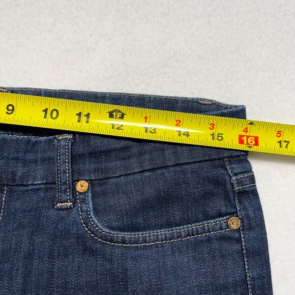 JOE'S Women's Slit Hem Kicker Blue Capris Jeans Size 29 Mid Rise Straight Leg - Picture 7 of 10